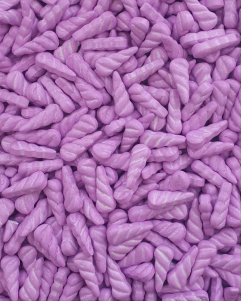 Посыпка кондитерская «Рог Единорога», цвет фиолетовый, размер 15 мм